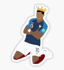 France Kylian Mbappé celebrating winning the World Cup 2018 Sticker