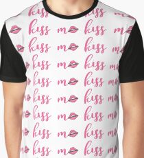 Küss Mich Lippen Grafik T-Shirt