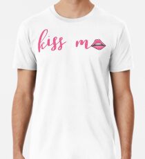 Küss Mich Lippen Männer Premium T-Shirts