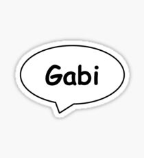 Balloon Name Gabi Sticker