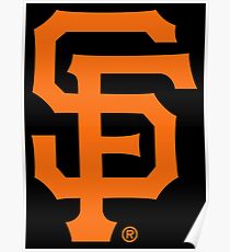 San Francisco Giants SF Orange Poster