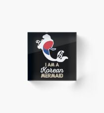 South Korea Korean Mermaid Acrylic Block