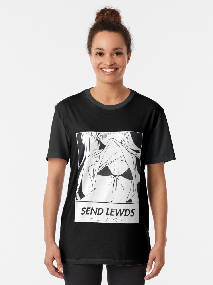 T-shirt graphique ''Envoyer Lewds' : autre vue