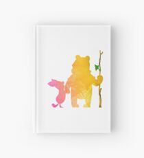 Friends on a walk Inspired Silhouette Hardcover Journal