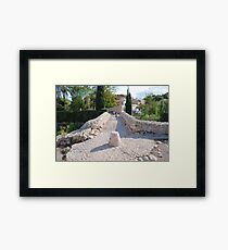 The Roman bridge at Pollenca Framed Print