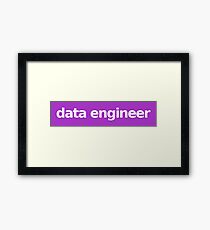 Data Engineer - Purple Framed Print