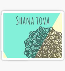 Shana tova Jewish new year stickers Sticker