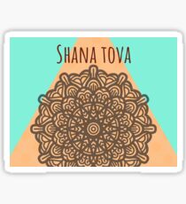 Shana tova Jewish new year stickers Sticker