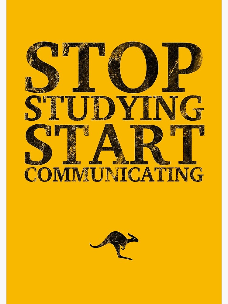 Stop Studying, Start Communicating Notebook by CanguroEnglish