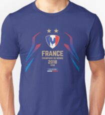 Camiseta unisex Campeón de Francia Du Monde 2018 • Les Bleus • Campeón de la Copa Mundial de Fútbol 2018 ID 1-2