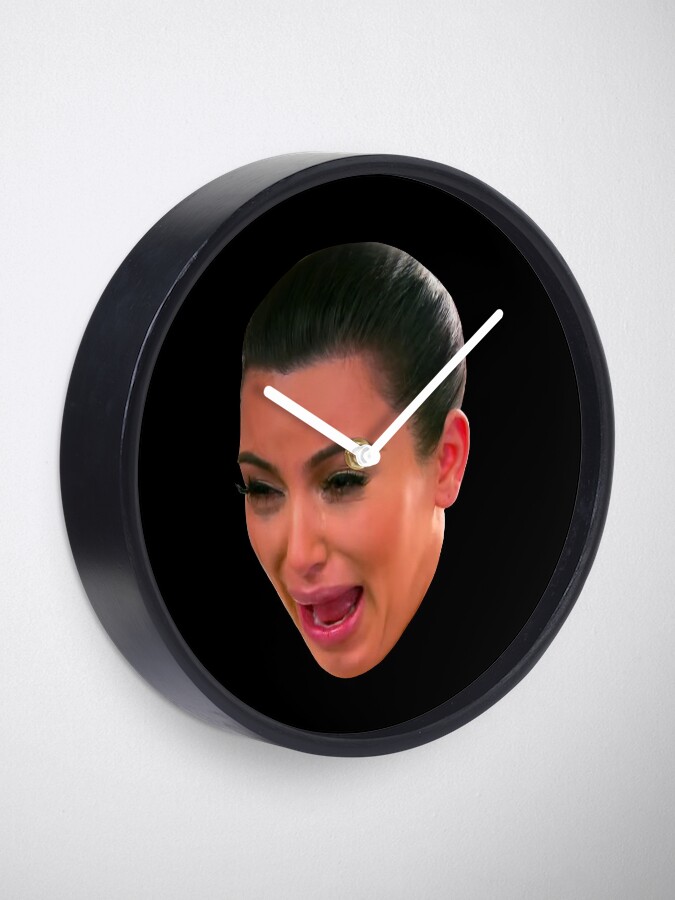 Alternate view of Crying Kim Kardashian Clock