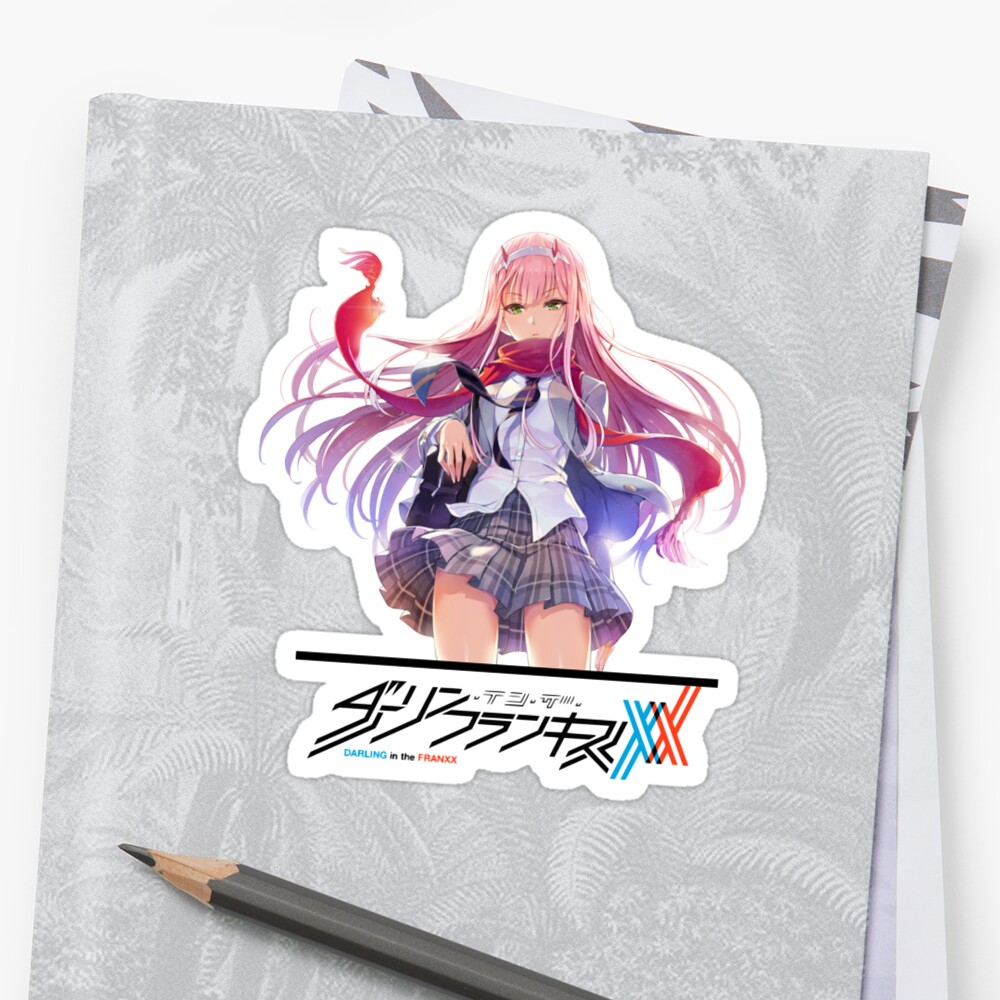 zero two sticker by simonemnt redbubble