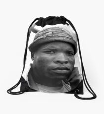 Young Man Drawstring Bag