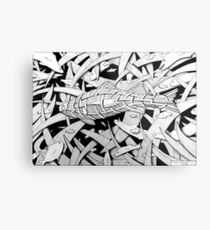 270 - STYLISED PERCH - DAVE EDWARDS - INK Metal Print