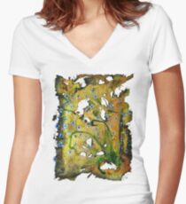 A Kiss of Summer * Women's Fitted V-Neck T-Shirt