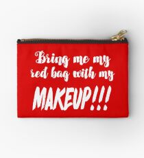 Anfisa Quotes 90 Day Fiance Tribute Art - Red Makeup Bag Studio Pouch