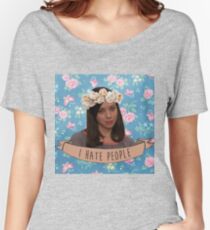 I Hate People - April Ludgate Women's Relaxed Fit T-Shirt