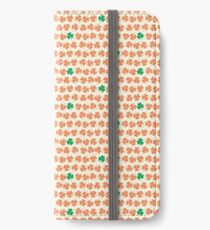 Orange & Green Shamrock Pattern iPhone Wallet/Case/Skin