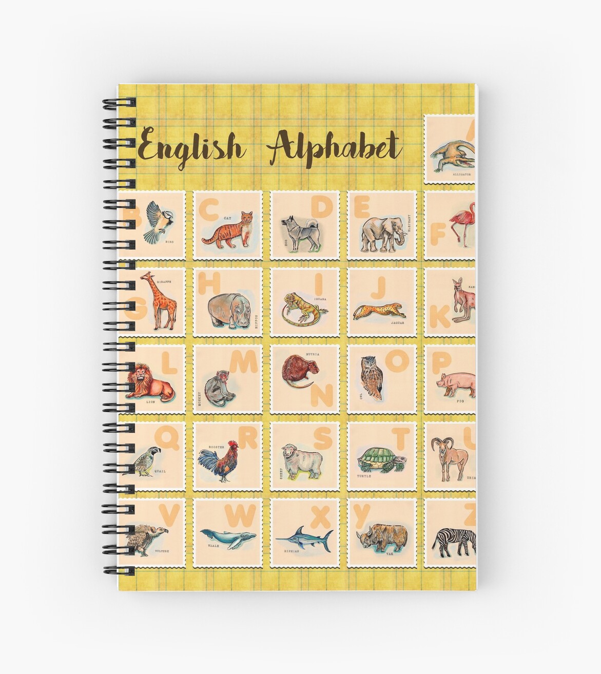" English letters" Spiral Notebooks by ariadna de raadt Redbubble