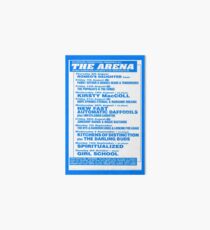 Arena Middlesbrough Retro Flyer Art Board Print