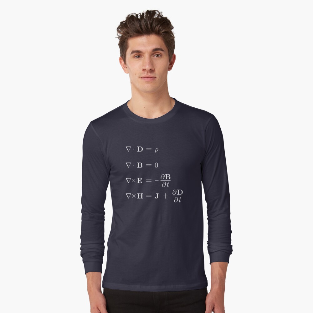 maxwell equations t shirt