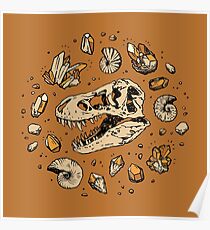 Geo-rex Vortex | Citrine Quartz Poster