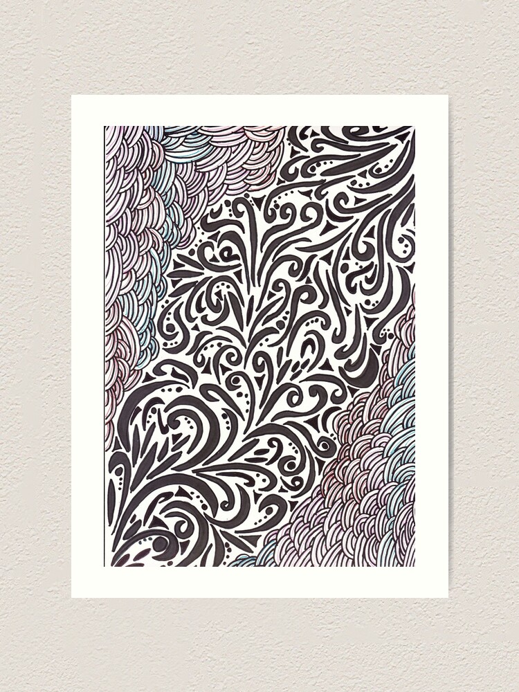  Batik  Doodle  Art Print by nadiairianto Redbubble