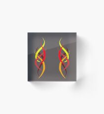Twin Flame Acrylic Block