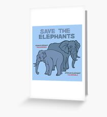 Save the Elephants Greeting Card