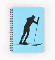 Cross country ski Spiral Notebook