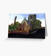 172 - SAINT CUTHBERT'S CHURCH, BLYTH - DAVE EDWARDS - WATERCOLOUR - 2007 Greeting Card