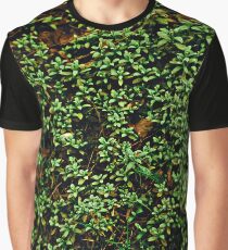 Texture vines with brick wall red bricks climbing green jungle vines and wild plants vintage eroded grunge style urban pattern Graphic T-Shirt