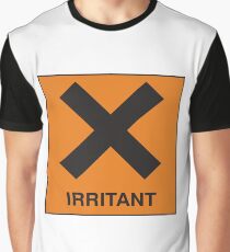 Irritant - Hazard Sign Novelty Funny Silly Joke Graphic T-Shirt