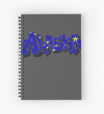 Alaska Flag Graffiti (Graffiti Muscle) Spiral Notebook