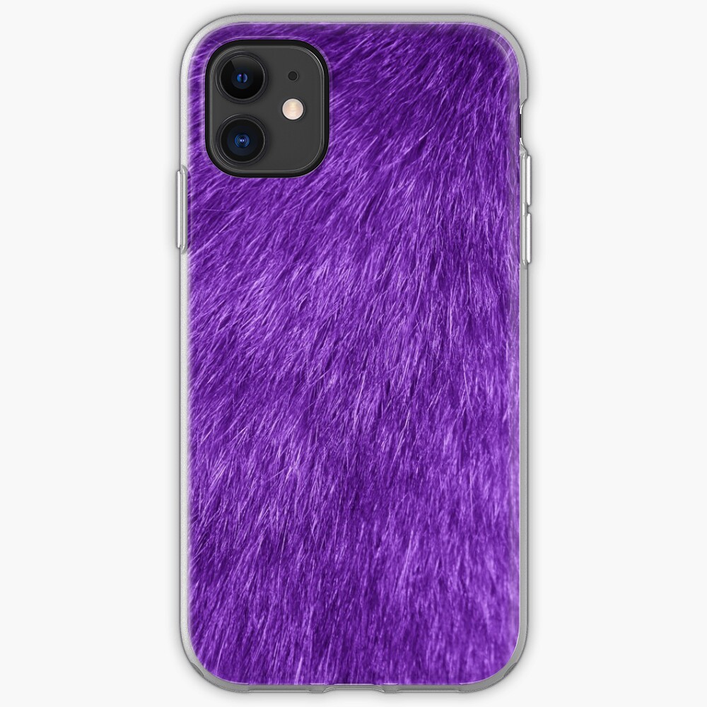 Texture Faux Fur Purple Violet Brilliant Funny Fabric Exotic