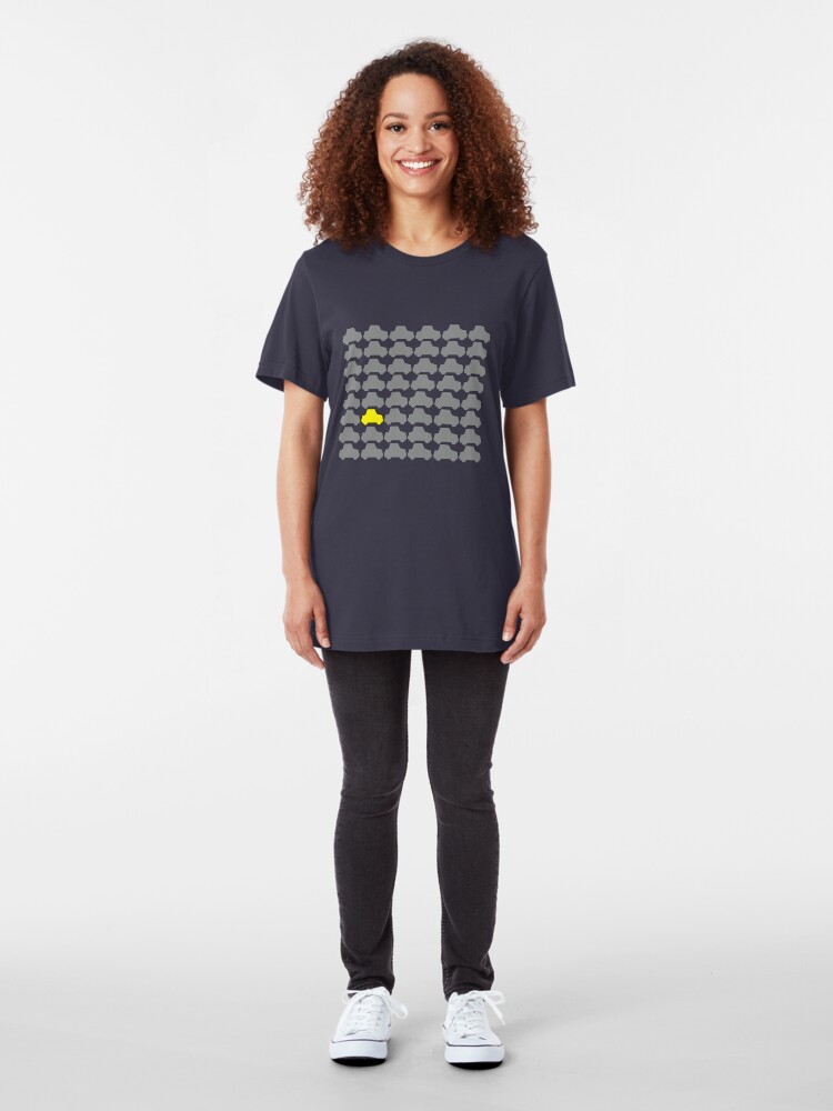 Alternate view of You're Always Playing Yellow Car... Slim Fit T-Shirt