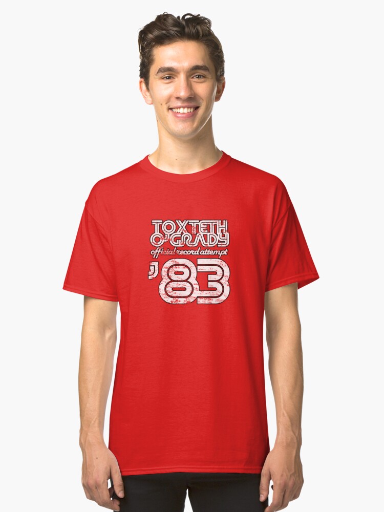 Alternate view of Toxteth O'Grady, official record attempt 1983 Classic T-Shirt