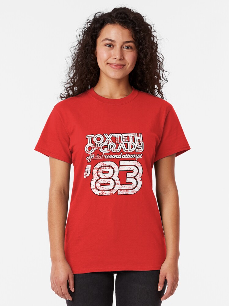 Alternate view of Toxteth O'Grady, official record attempt 1983 Classic T-Shirt