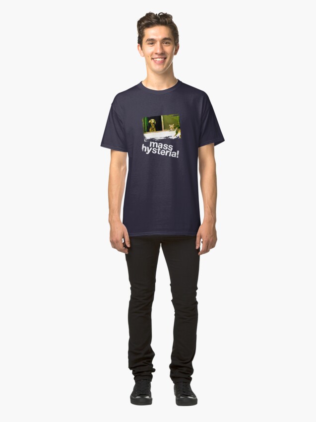 Alternate view of Dogs and cats living together. Mass hysteria! Classic T-Shirt