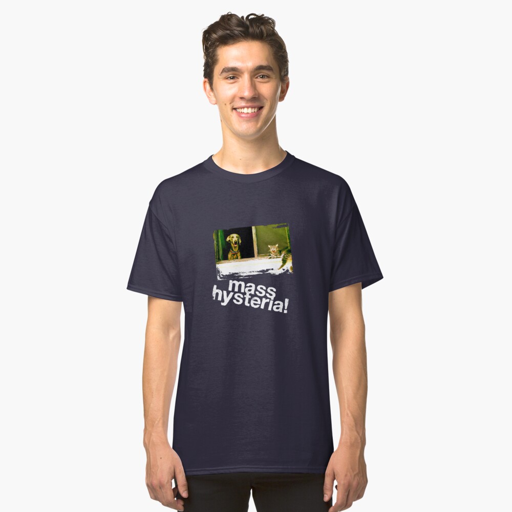 Dogs and cats living together. Mass hysteria! Classic T-Shirt