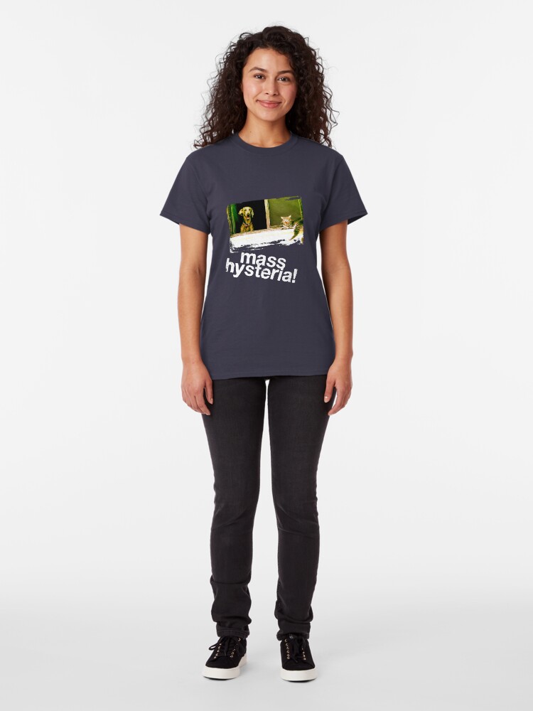 Alternate view of Dogs and cats living together. Mass hysteria! Classic T-Shirt