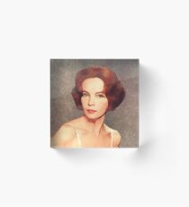 Leslie Caron, Vintage Actress Acrylic Block
