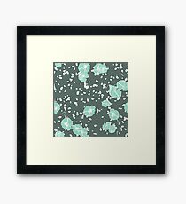 Blue Flower Vista Corduroy Framed Print