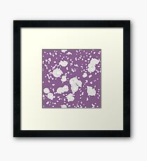 Blue Flower Trendy Cararra Framed Print
