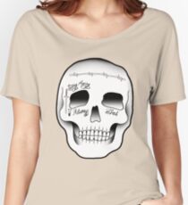 Post Malone Skull Tattoo Women's Relaxed Fit T-Shirt