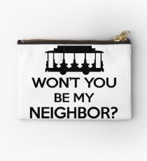 Won't you be my Neighbor? - Trolley logo Studio Pouch