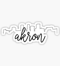 Akron Skyline - Style 1 Sticker