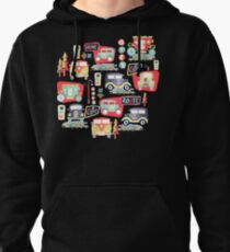 Travel Back in Time - Sky Blue Pullover Hoodie