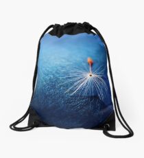 my shadow and I Drawstring Bag