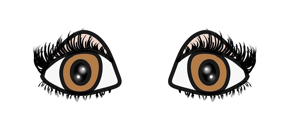 «Dibujos animados estéticos Tumblr Eyes» de Evangeline Page | Redbubble